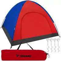 TRIZAND Familienzelt 4 Personen Rot