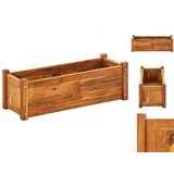 vidaXL Garten-Hochbeet Akazienholz 76x27,6x25 cm