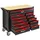 DEMA Werkzeugwagen Stahl 109x45x96cm rot/schwarz bestückt