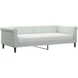 vidaXL Tagesbett 90 x 200 cm Hellgrau