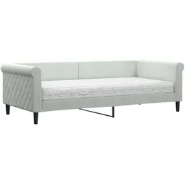 vidaXL Tagesbett 90 x 200 cm Hellgrau