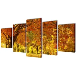 vidaXL Bilder Dekoration Set Ahorn 200 x 100 cm
