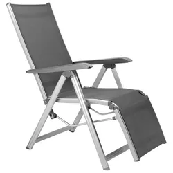 Kettler Basic Plus Relaxsessel Aluminium/Outdoorgewebe - Silber