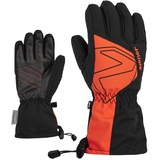 Ziener Laval Ski-Handschuhe/Wintersport | wasserdicht extra warm Wolle, black.burnt orange, 3