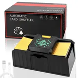MXTIMWAN Wiederaufladbarer Kartenmischer, Spielkarten Shuffler für 2 Decks, Elektrischer Kartenmischer für Blackjack, Skip BO, Phase 10, UNO, Texas Hold'em, Poker, Omaha, Baccarat