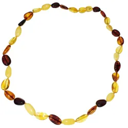 Gliederkette OSTSEE-SCHMUCK "Ostsee-Schmuck Kette Tova Kette Tova" Gr. 50, braun, Halsketten, Damen, 50cm, Bernstein, L: 45cm