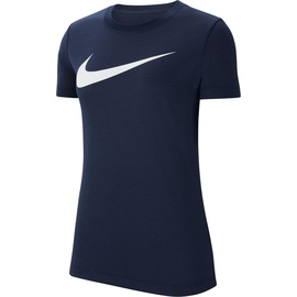 Nike Damen Women's Team Club 20 Tee T Shirt, Obsidian/White, M EU