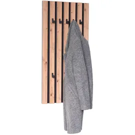 M2 Kollektion Xora Wandgarderobe Schwarz, Eiche Artisan, 45x90x4 cm, Garderobe, Garderobenleisten & Garderobenhaken