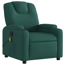 vidaXL Massagesessel Dunkelgrün Stoff 88 x 97 x 88 cm Grün mit Fernbedienung