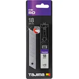 TAJIMA TAJ-CB50 DORA Cutterklinge Endura 18mm, 10 Stück verpackt in Klingenspender, CB50