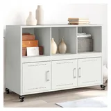 vidaXL Sideboard Weiß 100,5x39x72 cm Stahl