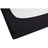 Biberna 0077155 Jersey 90 x 100 - 190 x 200 cm schwarz