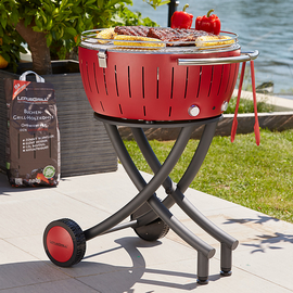 Lotusgrill Holzkohlegrill XXL feuerrot