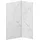 vente-unique Wandpaneel Dusche Weiß 2 St. 90 x 120 x 210 cm
