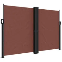 VidaXL Seitenmarkise Ausziehbar Braun 160x1000 cm