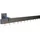 INDEKO Gardinenstange INDEKO "Bern", silber (satin, silberfarben), L:100cm, Aluminium, Gardinenstangen, Innenlauf Komplett-Set inkl. Gleitern und Montagematerial