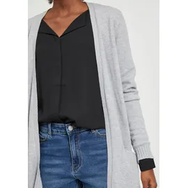 VILA Ril Open Strickjacke Light Grey Melange M