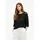s.Oliver Ajour-Strickpullover Schwarz L