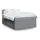 vidaXL Boxspringbett mit Matratze Hellgrau 140x200 cm Stoff