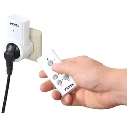 Perel Funk-Steckdosen-Set (3 X Funk-Steckdose + Fernbedienung)