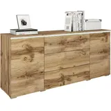 P & B Sideboard Vera mit LED ca. 150 cm Eiche Wotan