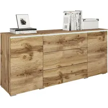 P & B Sideboard Vera mit LED ca. 150 cm Eiche Wotan