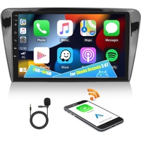 2G+32G CAMECHO Android 12 Autoradio Doppel Din für Skoda Octavia 3 A7 (2013-2018) mit Carplay Android Auto,10 Zoll Bildschirm Autoradio mit Navi RDS FM Mirror Link Bluetooth und USB
