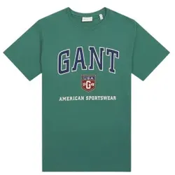 Gant für Herren. 2003290 Grafik-T-Shirt Grafik-T-Shirt grün (S), Lässig, Baumwolle, Kurzarm