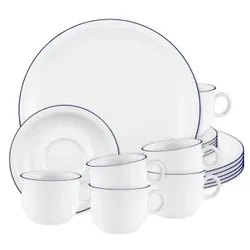 Seltmann Weiden Compact Blaurand Kaffeeservice 18tlg.