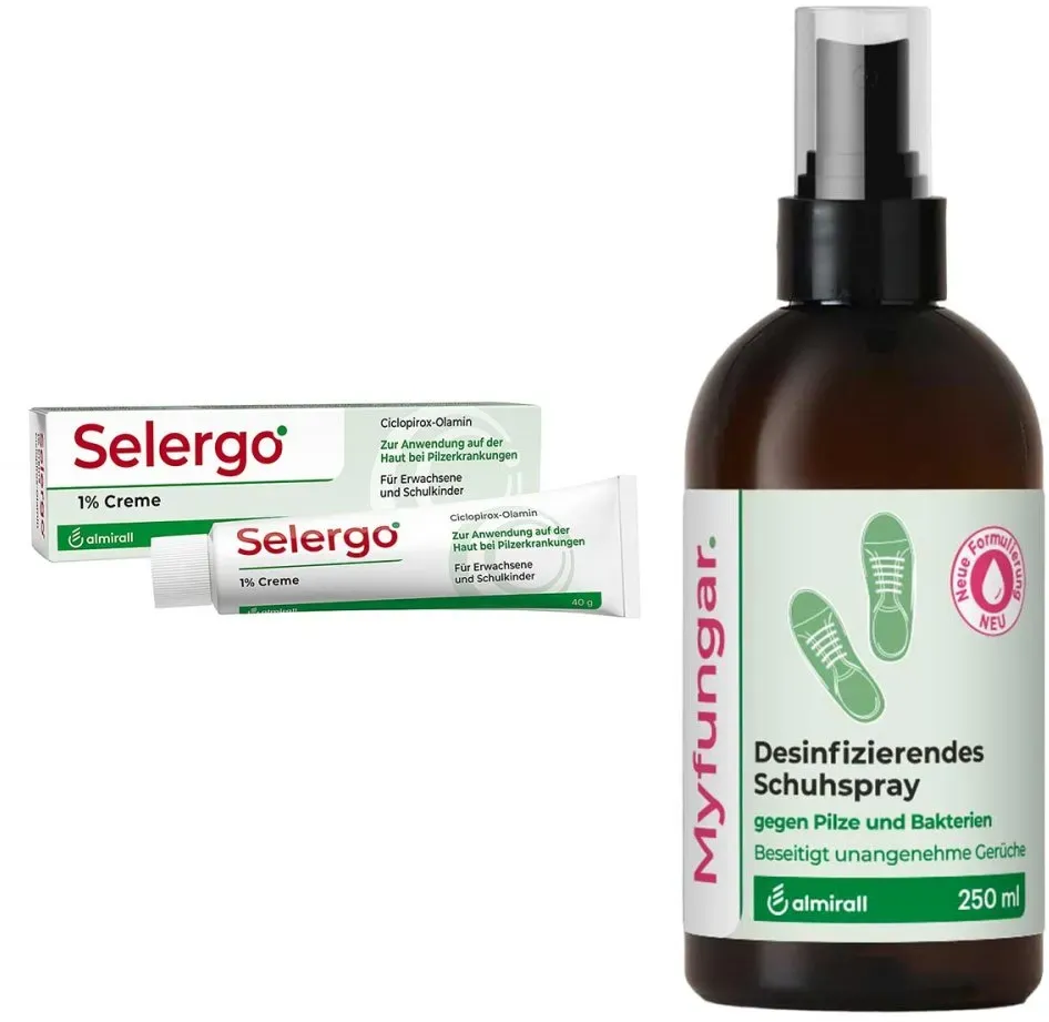 Selergo 1% + Myfungar Desinfizierendes Schuhspray