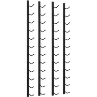 vidaXL Weinregal 12 Flaschen Schwarz