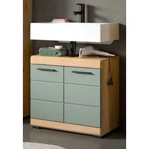 inn.furn Waschbeckenunterschrank 60 x 56 x 34 cm Salbei/Eiche