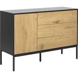Actona Sideboard 120 x 82 x 40 cm Schwarz