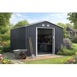Konifera Gartenhaus Burgos Plus 3,41 x 3,22 m Beige/Grau