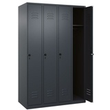 Californian Products CP Spind Classic Plus anthrazitgrau 080000-40 S10010, 4 Schließfächer 120,0 x 50,0 x 185,0 cm
