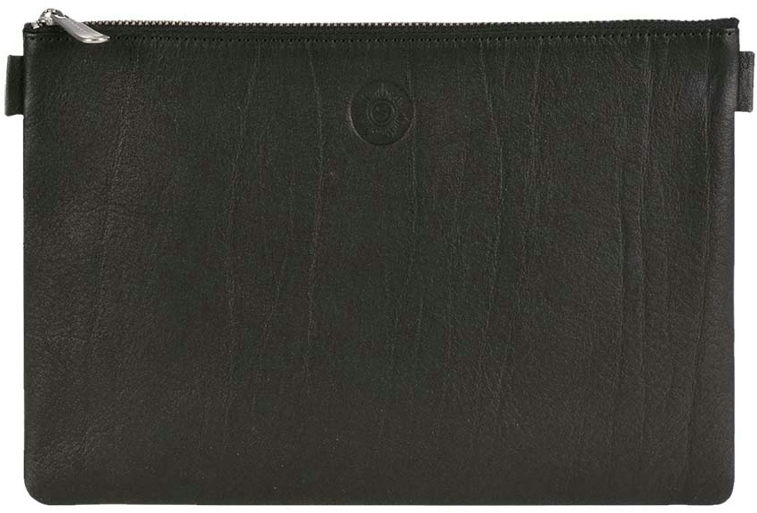 Sonnenleder Banktasche Leder Geldtasche Belegtasche (25x17cm) schwarz WEILL
