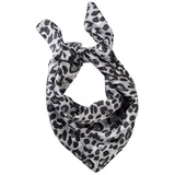 LAURA SCOTT Halstuch mit trendigem Allover-Leopard-Muster - NEW, grau