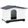 vidaXL Hundehütte 90,5 x 68 x 66 cm Polypropylen Grau
