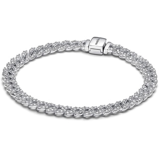 Pandora Timeless Pavé Gliederarmband aus Sterling-Silber mit Cubic Zirkonia, Timeless Kollektion, 16cm, 593008C01-16