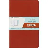 Moleskine Volant Journals Large Plain Coral Orange Aqua.Blue
