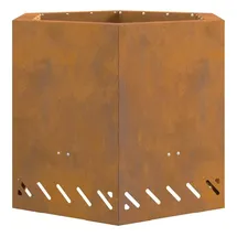 vidaXL Feuerkorb Stahl 58 x 58 x 51 cm Braun