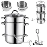 Kadax Dampfentsafter 8L Silber