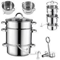 Kadax Dampfentsafter 8L Silber
