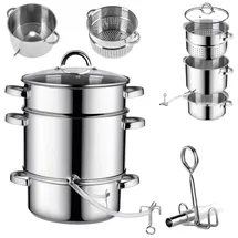 Kadax Dampfentsafter 8L Silber