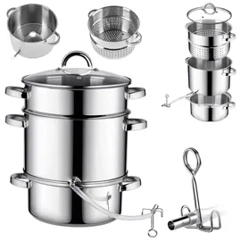 Kadax Dampfentsafter 8L Silber