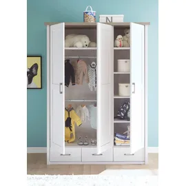 Begabino Drehtürenschrank Luca 148 x 201 x 62 cm Weiß