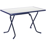 BEST Freizeitmöbel Primo Klapptisch 110 x 70 x 70 cm blau