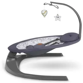 lionelo Ralf 2in1 Babywippe und Liegestuhl, Fernbedienung, 12 Melodien, zwei Schaukelrichtungen, 5 Schaukelgeschwindigkeiten, Sperrung, Rückenlehnenverstellung, Timer, leiser Betrieb