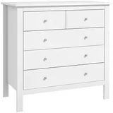 Homcom Beistellschrank 79 x 80,5 x 39,5 cm Weiß