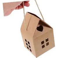 5er-set Tragbare Schachteln Für Pralinen, Bonbons, Saisonale Kekse, Geschenke Und Andere Präsentartikel. Schachteln Aus Papier Und Holz Für Haus Und Garten.